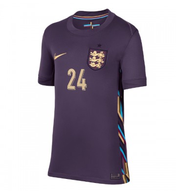 England Cole Palmer #24 Udebanetrøje Dame EM 2024 Kortærmet